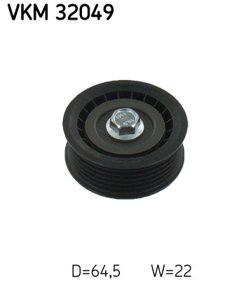 Rolka prowadząca pasek wieloklinowy VKM 32049 SKF